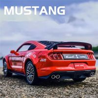 1:32 Ford Mustang Shelby GT500 Alloy Sports Car Model Diecasts Simulation Metal Racing Car Model Sound and Light Childrens Gifts Die-Cast Vehicles