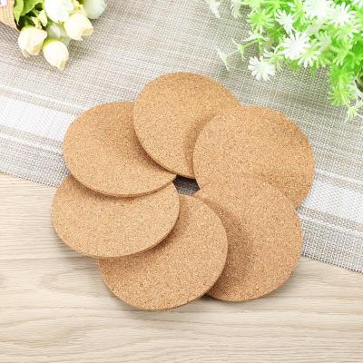 Cork Crafts Round Cup Roller Coaster Waterproof Roller Coaster Insulating Mat Bowl Placement Pad