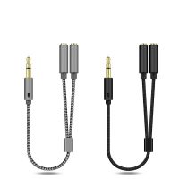 3.5mm Audio Splitter Y Jack 1 Male to 2 Female M/F 3.5mm Stereo Earphone Connector Adapter Earphone Accessories