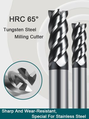 เครื่องตัดคาร์ไบด์ 4 ขลุ่ย Harden ทังสเตนเหล็กอัลลอยด์ Face End Mill Lengthen 16mm 150mm CNC Tools สแตนเลสพิเศษ HRC 65