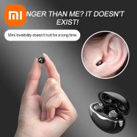 ?ปลา + Gratis Ongkir?Xiaomi โลโก้ S800บลูทูธขนาดเล็กหูฟังไร้สาย5.3 TWS กึ่งในที่รักด้วยไม่มีเสียงรบกวน