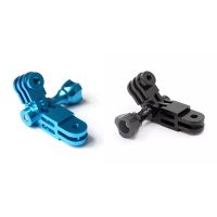 2 Pcs Three-Way Pivot Arm Mount Adapter for GOPRO Hero 1 2 3 3+ 4 5 Session/Xiaomi Yi/SJ Sport Camera, Blue &amp; Black