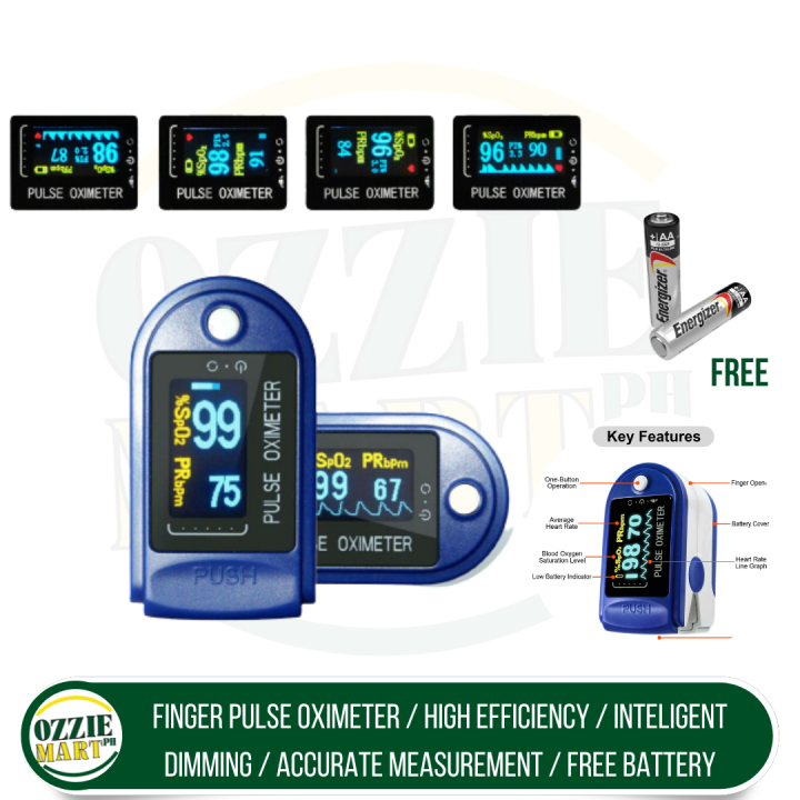 OZZIEMART.PH PULSE OXIMETER, LED Digital Fingertip Pulse Oximeters