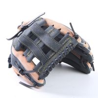 ถุงมือเบสบอลหนังวัวสีดำถุงมือเบสบอลมือซ้ายถุงมือฝึกหนาอุปกรณ์เสริมสำหรับ EI50BGbikez4