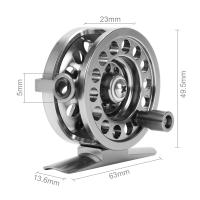 BLD Ice Fishing Reel Fishing Tackle Precise CNC Aluminum Alloy Reel V-shaped Spool Grooves Design Right Hand 50mm 60mm Reels