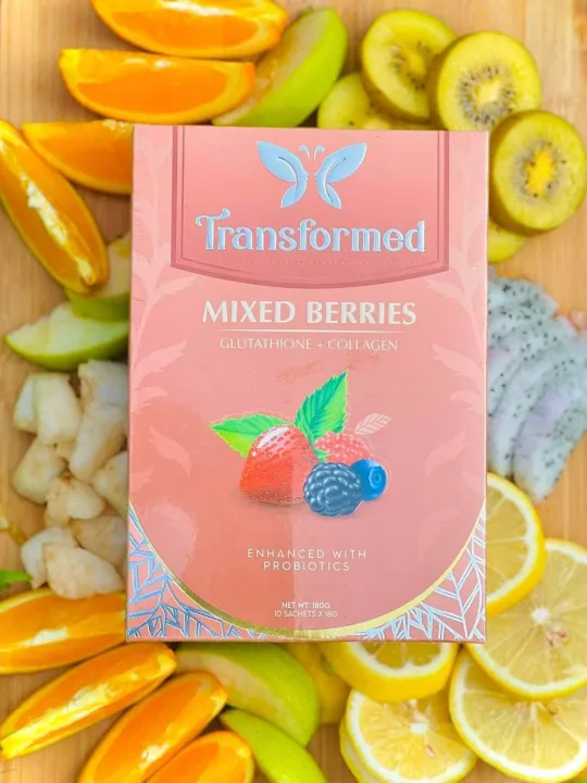 Transformed MIXED BERRIES Glutathion+Collagen (1 box=10 sachets