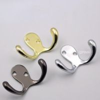 Robes Hats Clothes Hook  Lightweight Towel Hanger Clothes Hook High-quality Solid 2-Pronged Keys Picture Hangers Hooks