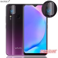 กระจก2ชิ้นสำหรับ Vivo Y15เลนส์กล้องถ่ายรูปกระจกหน้าจอ Vivo Y15 Hd สำหรับเลนส์กล้องถ่ายรูปสำหรับโทรศัพท์ป้องกันฟิล์มด้านหลัง