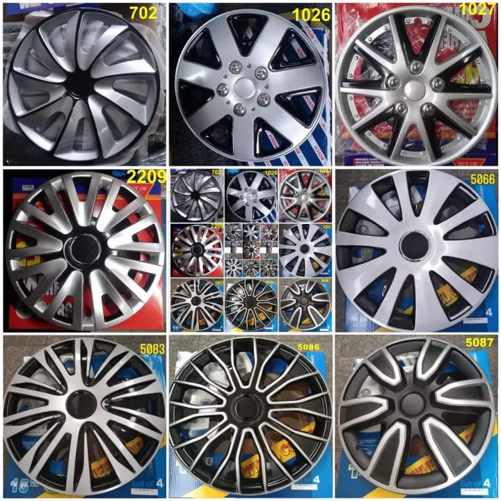 4Piece Set 15in TwoTone Hub Cap R15 Wheel Cover Hubcap Lazada PH