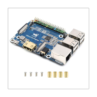 Waveshare สำหรับ CM4ราสเบอร์รี่ Pi กับ3B อะแดปเตอร์ PI3B บอร์ดขยายสำหรับเครื่องพิมพ์อะแดปเตอร์ฐานบอร์ด CM4 Pi3อะแดปเตอร์ FJK3825