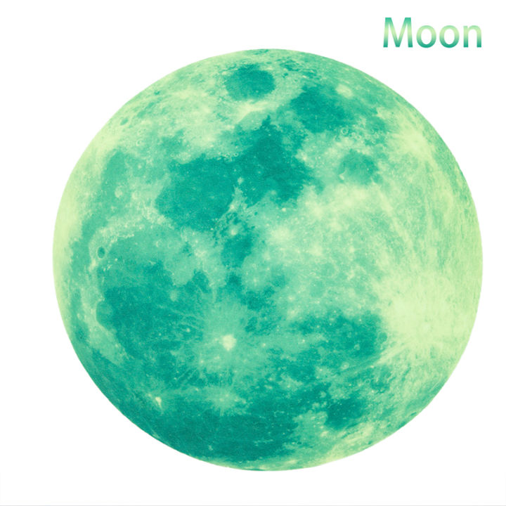 yizhuoliang-127pcs-luminous-star-moon-diy-ตกแต่งสติ๊กเกอร์ติดผนัง-night-party-glow-in-dark