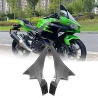 1Pair ABS Carbon Fiber Gas Tank Side Panel Fairing for Kawasaki Ninja EX400 2018-2020 Motorbike Fuel Tank Guard Cover