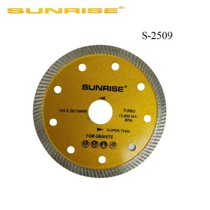 SUNRISE S2509 DIAMOND CUTTING DISC 4" FOR GRANITE ,TILES,MARBLE ETC