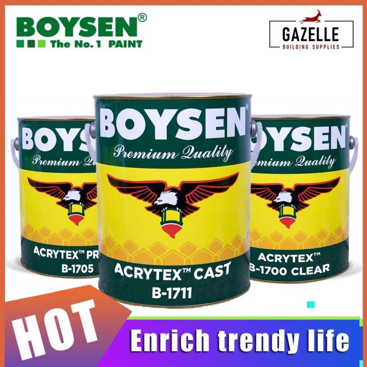 Boysen Acrytex Acrylic Solvent Based Coating Cast / Clear / Primer ...