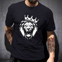 The Angry and Mighty Print Lion Pattern Male Tshirt Fitness Sports Men Top Street Fashion Hipster Short sleev XS-6XL