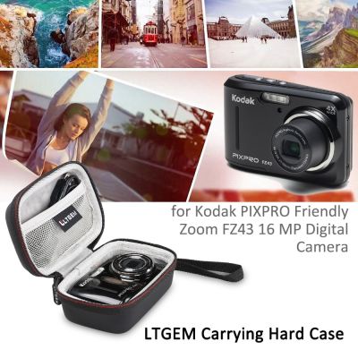 LTGEM กระเป๋าเก็บของสำหรับพกพาป้องกันการเดินทาง,FZ43ซูมได้16กล้องดิจิตอล MP ฮาร์ดเคส EVA สำหรับ Kodak PIXPRO