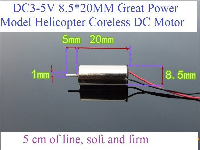 hot-sales-chexiuhua-มอเตอร์-dc-ไร้สายเฮลิคอปเตอร์แบบจำลองขนาดเล็ก-dc3-5v-8520-8-5-20มม-2ชิ้นพร้อมใบพัดความเร็วสูง