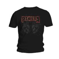 เสื้อยืดลายกะโหลกใส่ลายน้ำของ Pantera 100 MERCH แบบดั้งเดิม