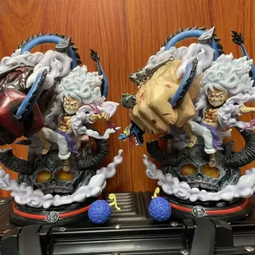 One Piece Action Figures - 60cm Dragon Kaido vs Gear 5 Nika Luffy PVC Model  Figure