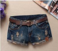 Autumn Denim Shorts For Women Sexy Mini Shorts WomenS Rivet Holes Jeans Low Waist Shorts Without Belt Ripped Denim Short J2305