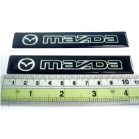 ราคาต่อ 2ชิ้น สติกเกอร์เรซิ่น สติกเกอร์ MAZDA 11 x 1.8 cm. หนา 1 มิล มาสด้า