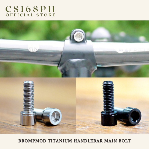 CS168ph Brompmod Titanium Bolts for Brompton Bicycle (Main Bolt, Saddle