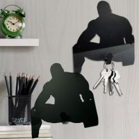 Metal Barry Wood Key Holder Hook Adult Funny Creative Wall Hanging Bedroom Door Decoration Hanger Keychain Bathroom Accessories Picture Hangers Hooks