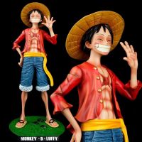 รูปปั้นพีวีซีอะนิเมะเรื่องวันพีชขนาด43ซม. รูปสลักลาย Luffy สำหรับตุ๊กตาลิงขนาด D Luffy Clássico Smiley ของเล่นโมเดล Para Crianas Presente De Natal