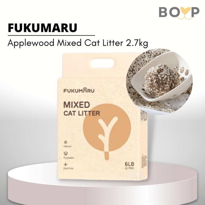 BOOP [Authorized] Fukumaru Apple Wood Mixed Tofu Cat Litter 福丸苹果木豆腐木砂