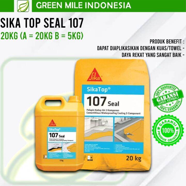 Sika Top 107 Seal 25 Kg Pelapis Anti Bocor Waterproofing Kamar Mandi ...