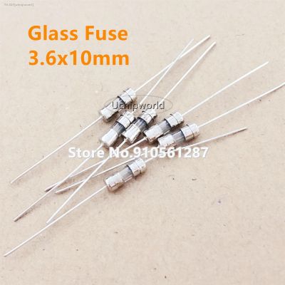 ✠ 3.6x10mm 3.6x10mm Glass Fuse with lead pins 250V fast blow F 500mA 1A 1.5A 2A 2.5A 3A 3.15A 4A 5A 6.3A 8A 10A 12A 15A F1A F3.15A