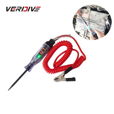 6V 12V 24V DC Car Voltage Circuit Wire Tester Long Probe Pen Detector Auto Repair Tools Portable Automobile Cable Tracker Tester