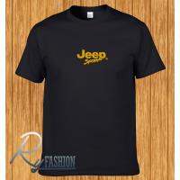 เสื้อยืดแขนสั้น พรีเมี่ยม พิมพ์ลาย Jeep Sport Gold แฟชั่นสําหรับสุภาพสตรี American High Street 100%cotton top