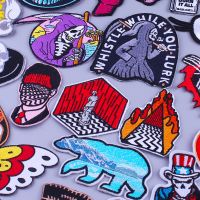 【YF】✙✣  Peaks Patches Punk Thermal Clothing Stickers Stripes Jacket Embroidery Badges