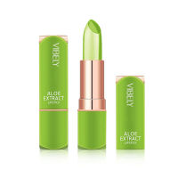 VIBELY Aloe Vera Jelly ลิปสติกเปลี่ยนสีลิปสติก Lip Makeup Moisturizing มีคุณค่าทางโภชนาการยาวนานกันน้ำ Lip Balm Lip Gloss Lip Tint Lip Care 3.8G