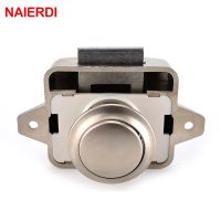 NAIERDI Camper Car Push Lock Diameter 26mm RV Caravan Boat Motor Home Cabinet Drawer Latch Button Locks For Furniture Hardware