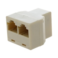 RJ45 3 Way Network Cable Splitter Extender Plug Coupler thumbnail