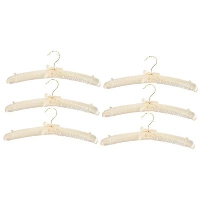 10 Pcs Non-Slip Hanger White Hangers Sweater Hangers Skirt Hangers Padded Hangers for Women Clothing Foam Coat Hanger