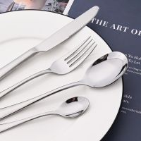 16Pcs Silver Tableware Set High Quality 304 Stainless Steel Cutlery Set Knife Fork Spoon Dinner Dinnerware Set Kitchen Flatware