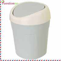 {Questionno} พลาสติกมินิเดสก์ท็อปถังขยะ Home Kitchen ถังขยะ Rolling Cover Dustbin