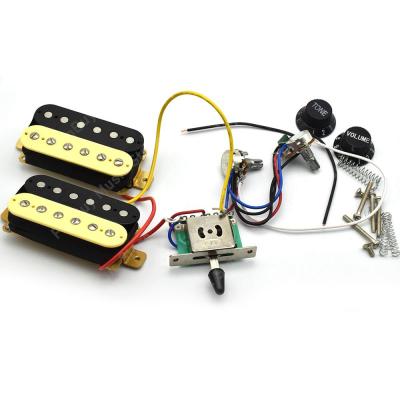 ‘【；】 Guitar Humbucker Pickups With 3-Way Switch 500K Potentiometer 1T1V Wiring Harness Prewired
