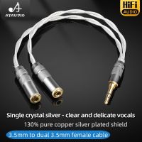 3.5 mm 1 Male to 2 Dual Female Y Splitter Audio Cable For Earphone Headset Headphone MP3 MP4 Plug Adapter Jack Headphones Accessories