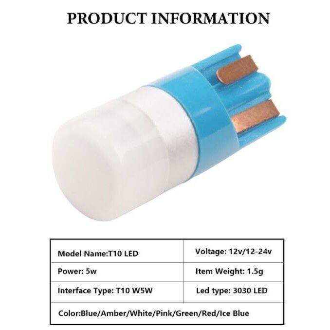 1ชิ้น12-24โวลต์-t10-w5w-รถยนต์มอเตอร์รถบรรทุก-led-3030-1smd-super-bright-โดมแสงโปรโมชั่นแสงป้ายทะเบียนแสงภายในโคมไฟอ่านหนังสือ