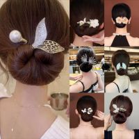 【hot】✔✷  Headband Hair Curler Donut Bun Maker Lazy Hairpin Womens Bow Ear Hairstyle Accessories Twisted