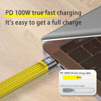 2 In 1 Fast Charging Cable 10 Gbps 40Gbps PD 100W Charger Data Cord การส่งข้อมูลความเร็วสูง Fast Charing Data Cord สำหรับ