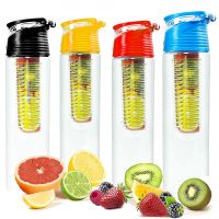 800 ML Portable fruit Infusing Infuser Water bottle Sports Lemon Juice Bottle Flip Lid for kitchen table Camping travel outdoor