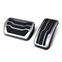 Automatic Steel Brake AND Gas Pedal Covers Kit For Ford Escape Focus Kuga MKC 2011-2019 Pedals  Pedal Accessories