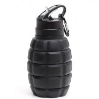 Outdoor Hiking Running Bottle Water Cup Folding Cup Portable Water Bottle Cycling Bottle Grenade Cup Sports Hunting Bottle