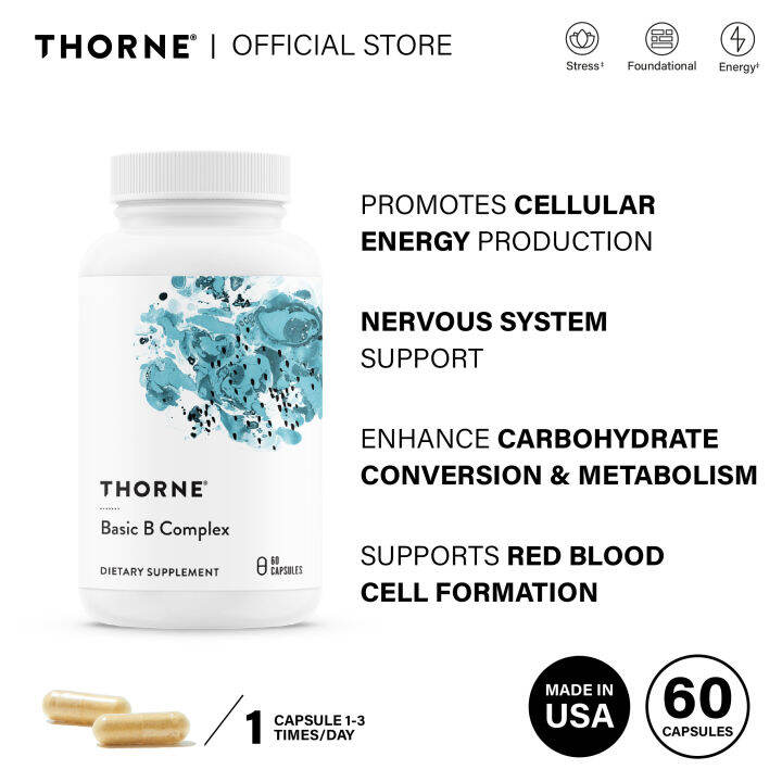 Thorne Basic B Complex 60 Capsule | Lazada