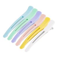 【cw】 6pcs Hairdressing Hairpins Color Prong Alligator Hair Clip Bangs Hairstyle Styling Tools 1